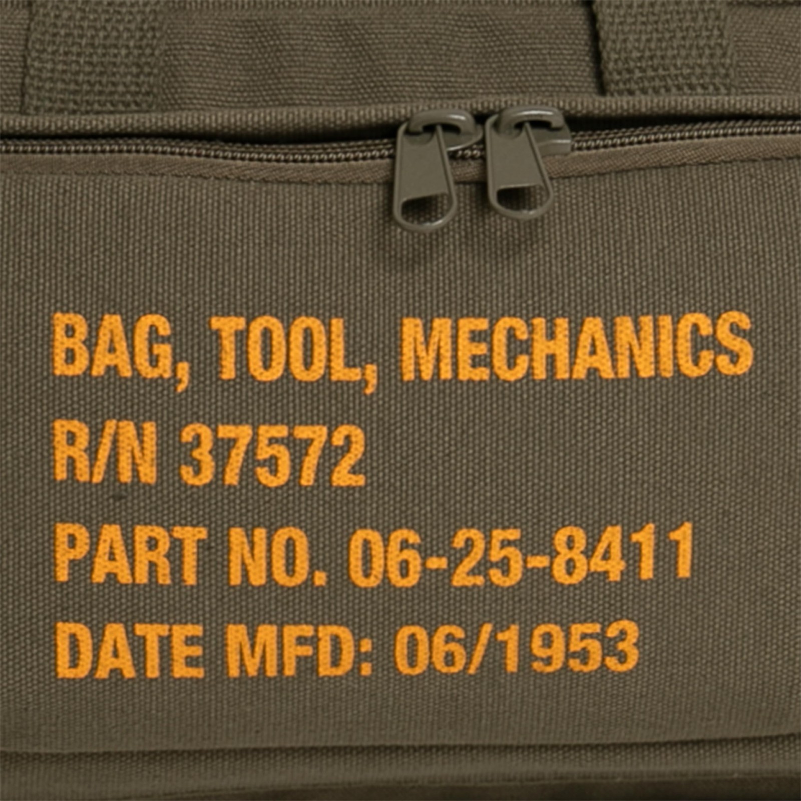 Heavy-Duty Canvas Tool Bag, Portable Organizer with Zipper Pockets, Compact Stor