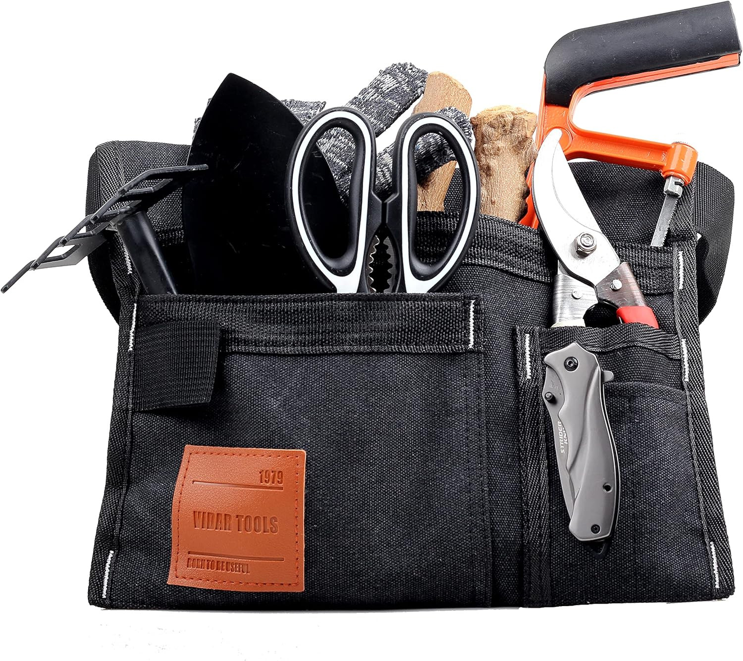 6-Pocket Single Side Tool Belt Pouch/Utility Belt/Work Apron for Carpenter and G