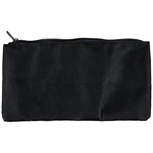 Klein Tools VDV770-500 Nylon Zipper Pouch, Divided Zip Black Bag, Various Use
