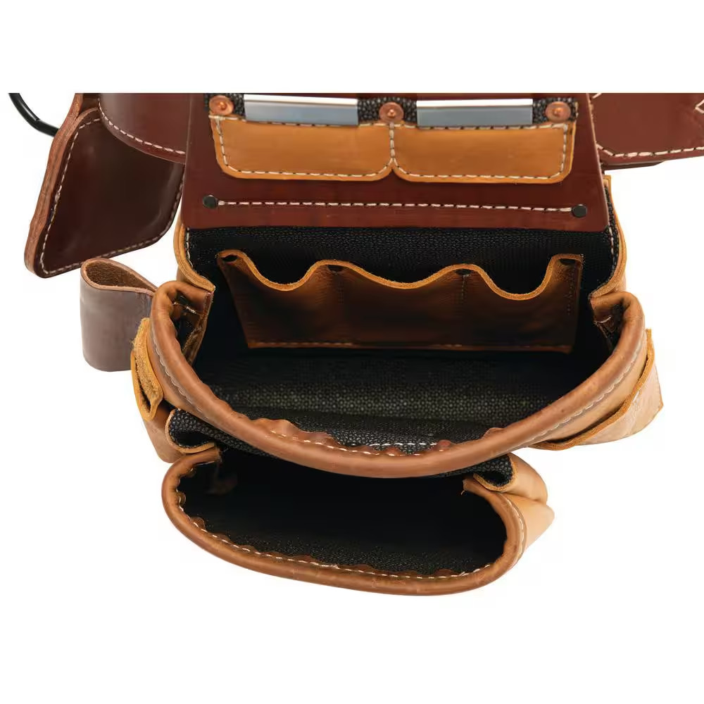 Super Framer Brown Leather Waist Tool Belt