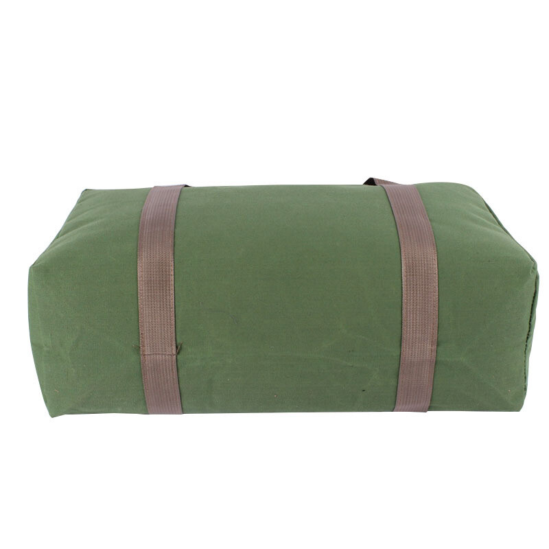 Large Capacity Canvas Tools Bag Heavy Duty Wide Mouth Tool Storage Shoulder Bag.