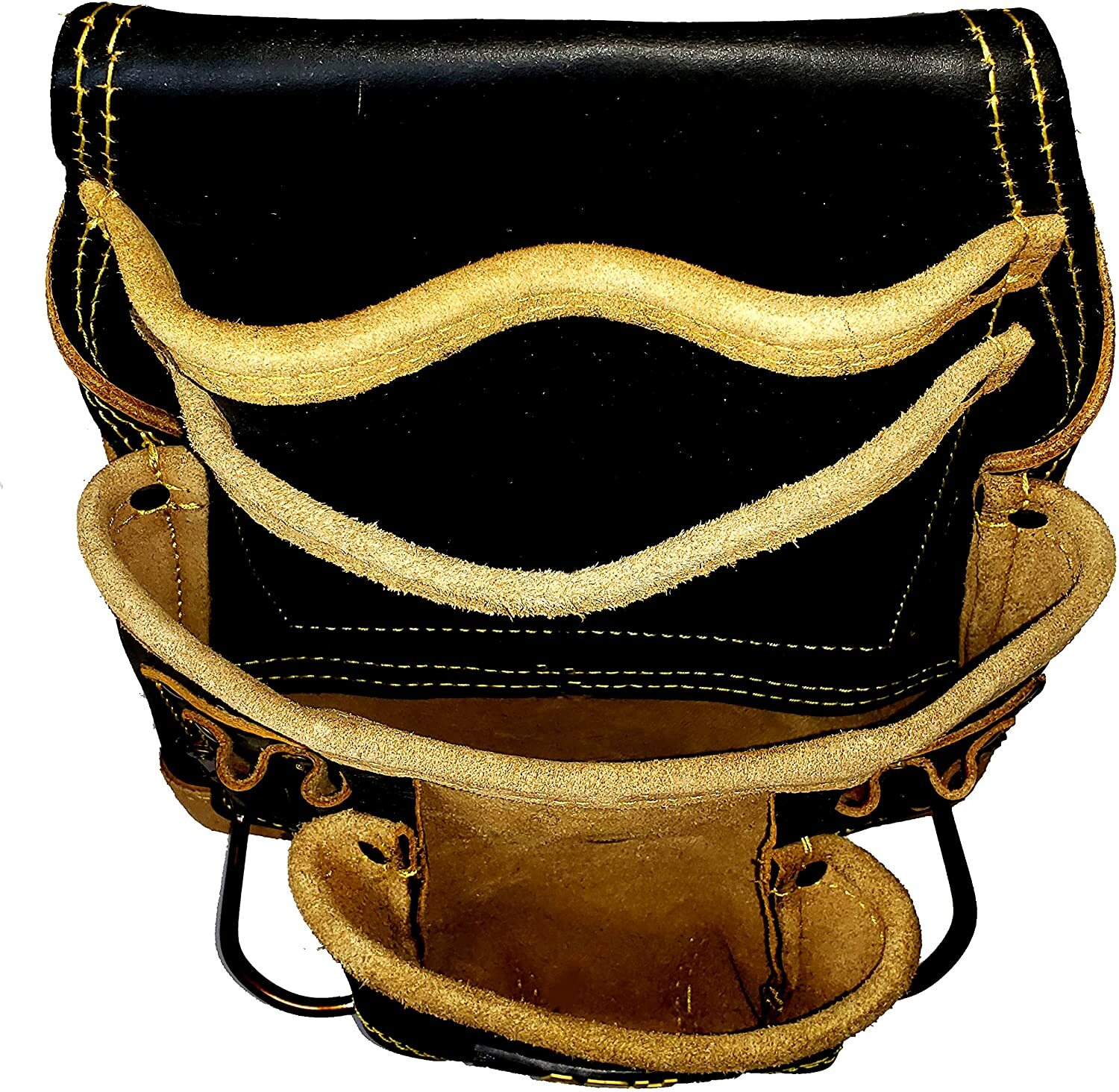 13 POCKET TOP GRAIN LEATHER FRAMER CARPENTER FASTENER TOOL BAG BELT TOOL RIG SET