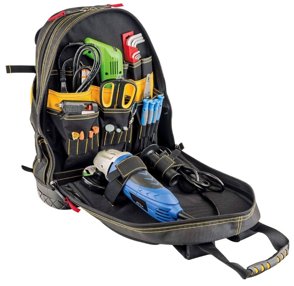 CAT Caterpillar 18″ Heavy Duty PRO TOOL / LAPTOP Backpack – 29 Pockets 🌟NEW🌟
