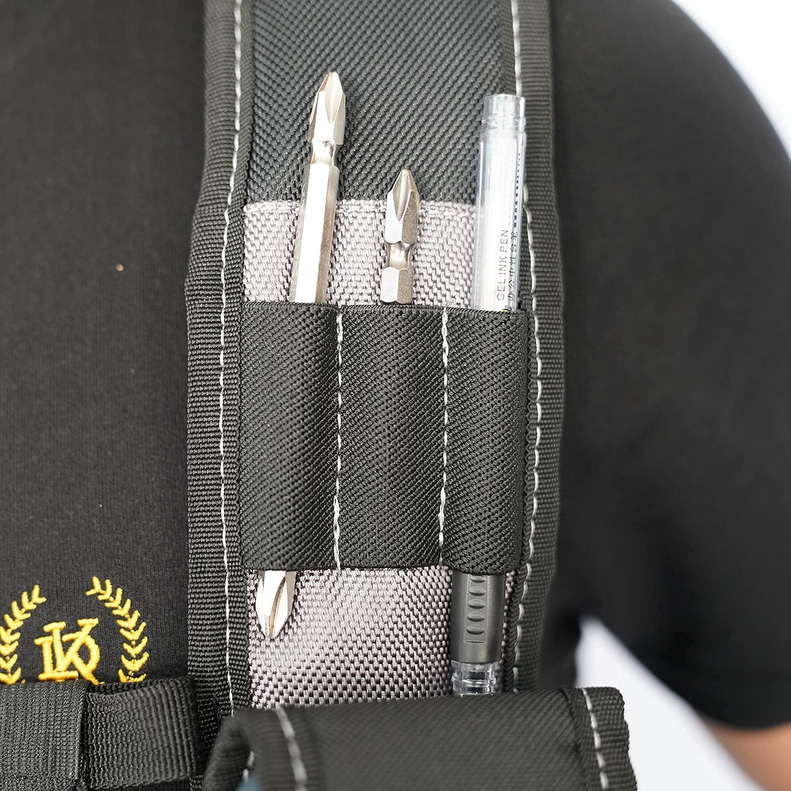 Tool Belt Suspenders Construction Work Detachable Phone Holder Foam Pad Grey