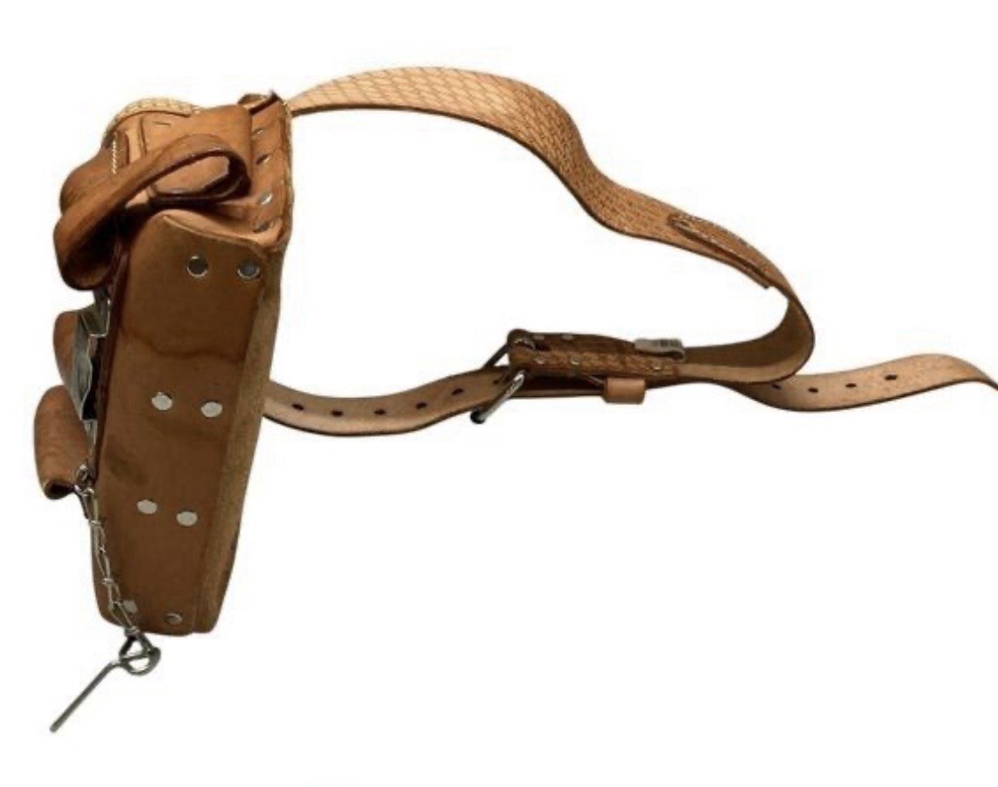 Mexico Saddle Leather Craftsman Tool Holder 40487 DIY Kit Organizer With Belt