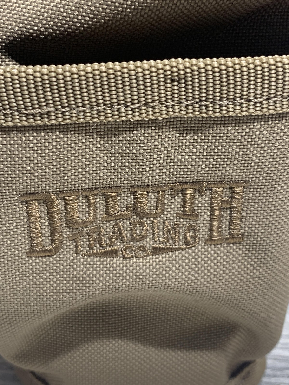 Duluth Trading Co Tool Pouch Utility Belt Holster Khaki Canvas Nylon Organizer
