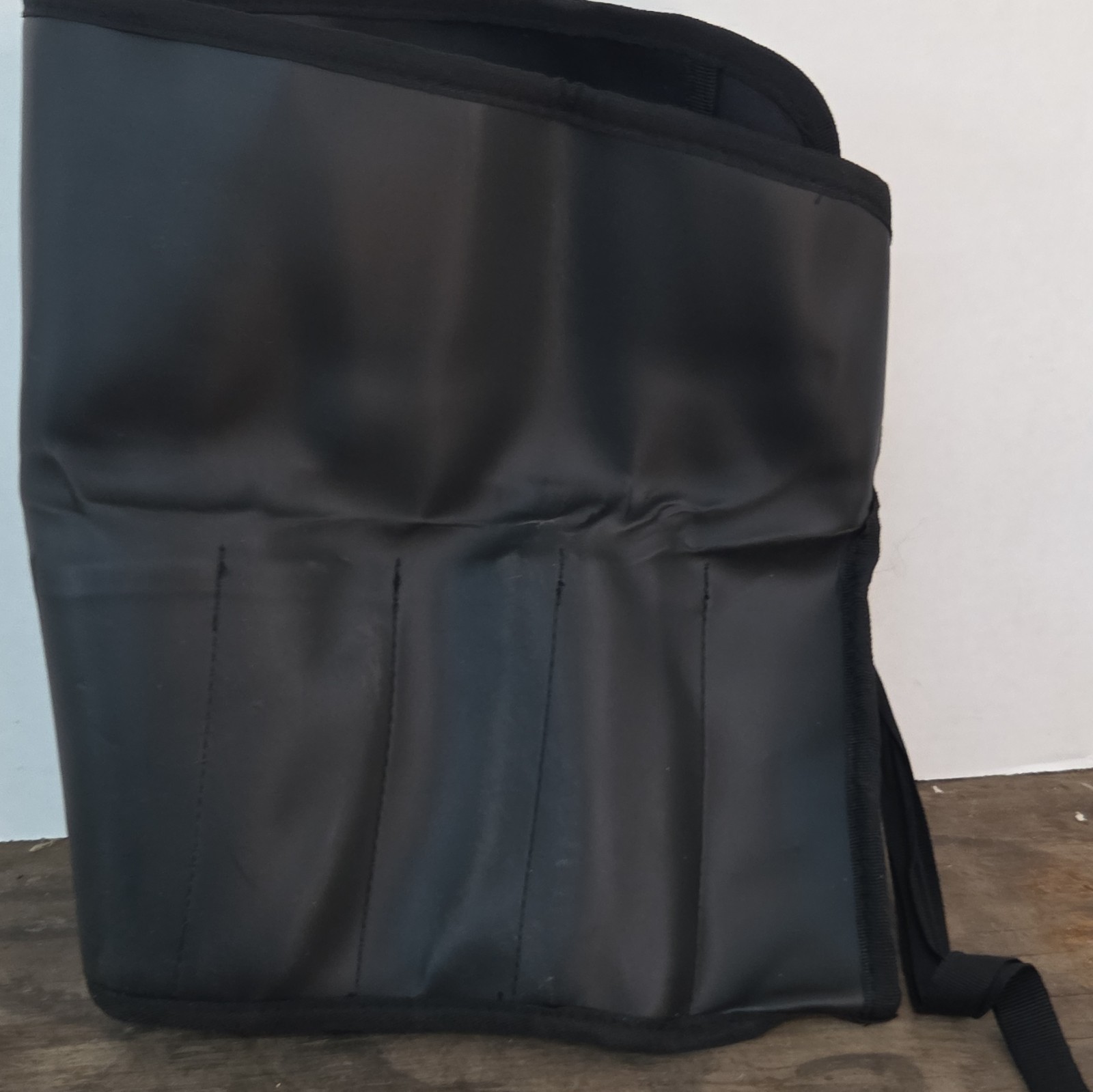 Storehouse 14 Pocket Tool Roll, Black PVC/Vinyl & Cotton, MPN 93828