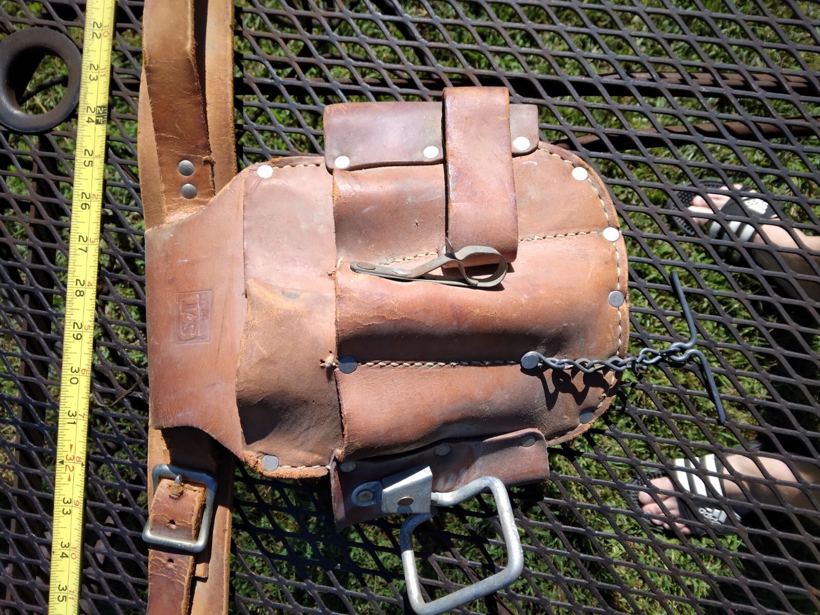 Vintage Lineman’s Leather Belt and Tool Pouch