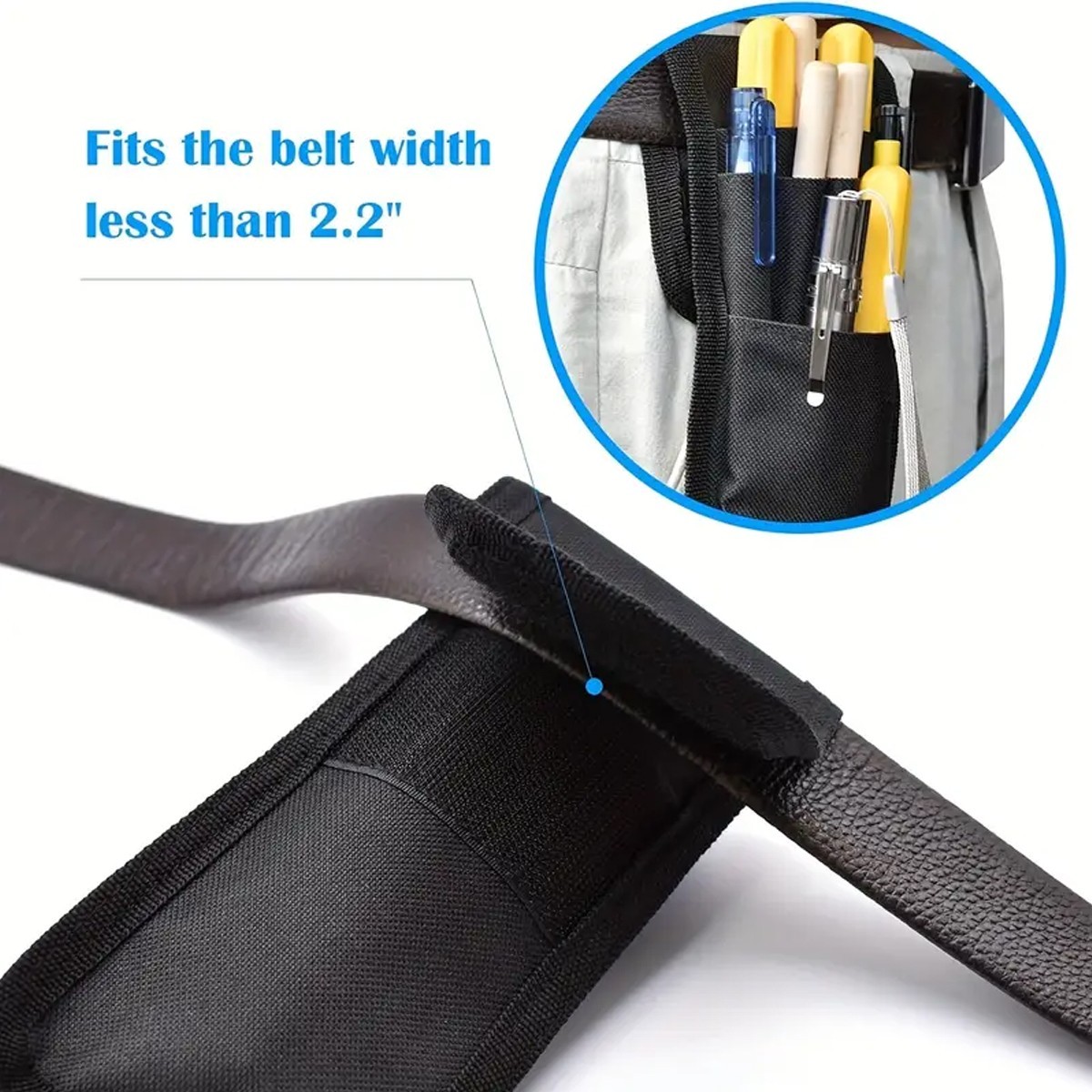 2x Tool Belt Pouch Small Lightweight Compact Tool Holder Nylon Organizer Pocket