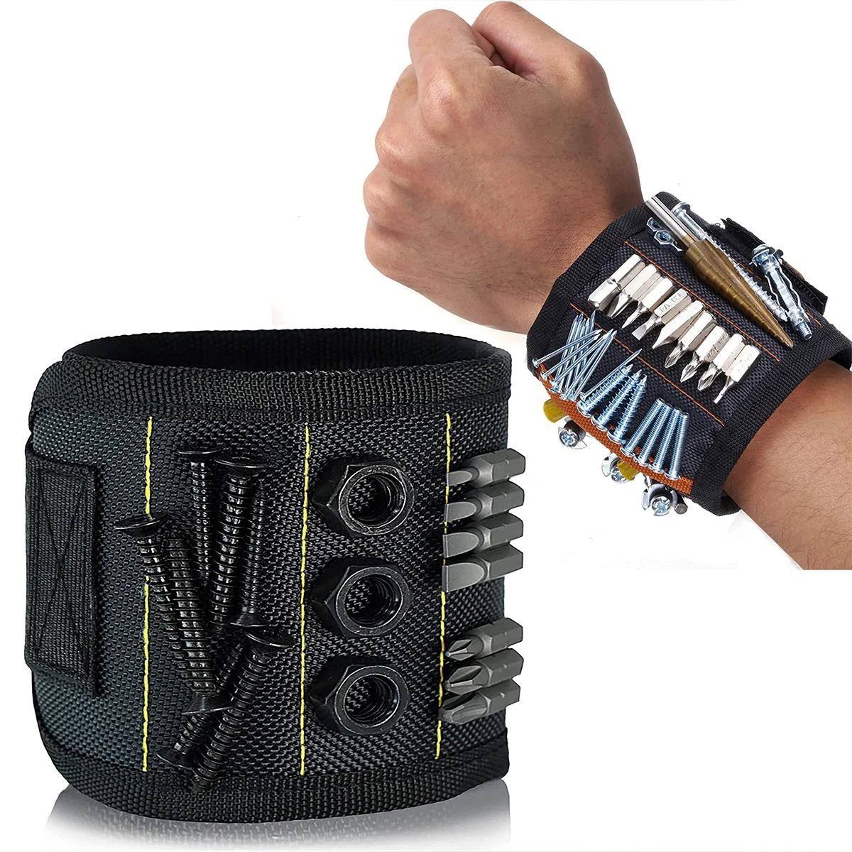 Magnetic Tool Wristband Strong Magnetic Work Band Nail Screw Holder Tool