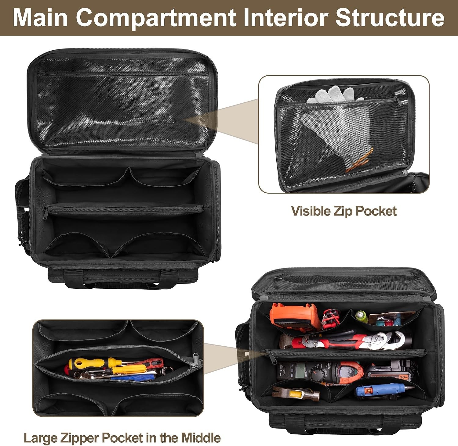 Professional Tool Bag for Carpenters