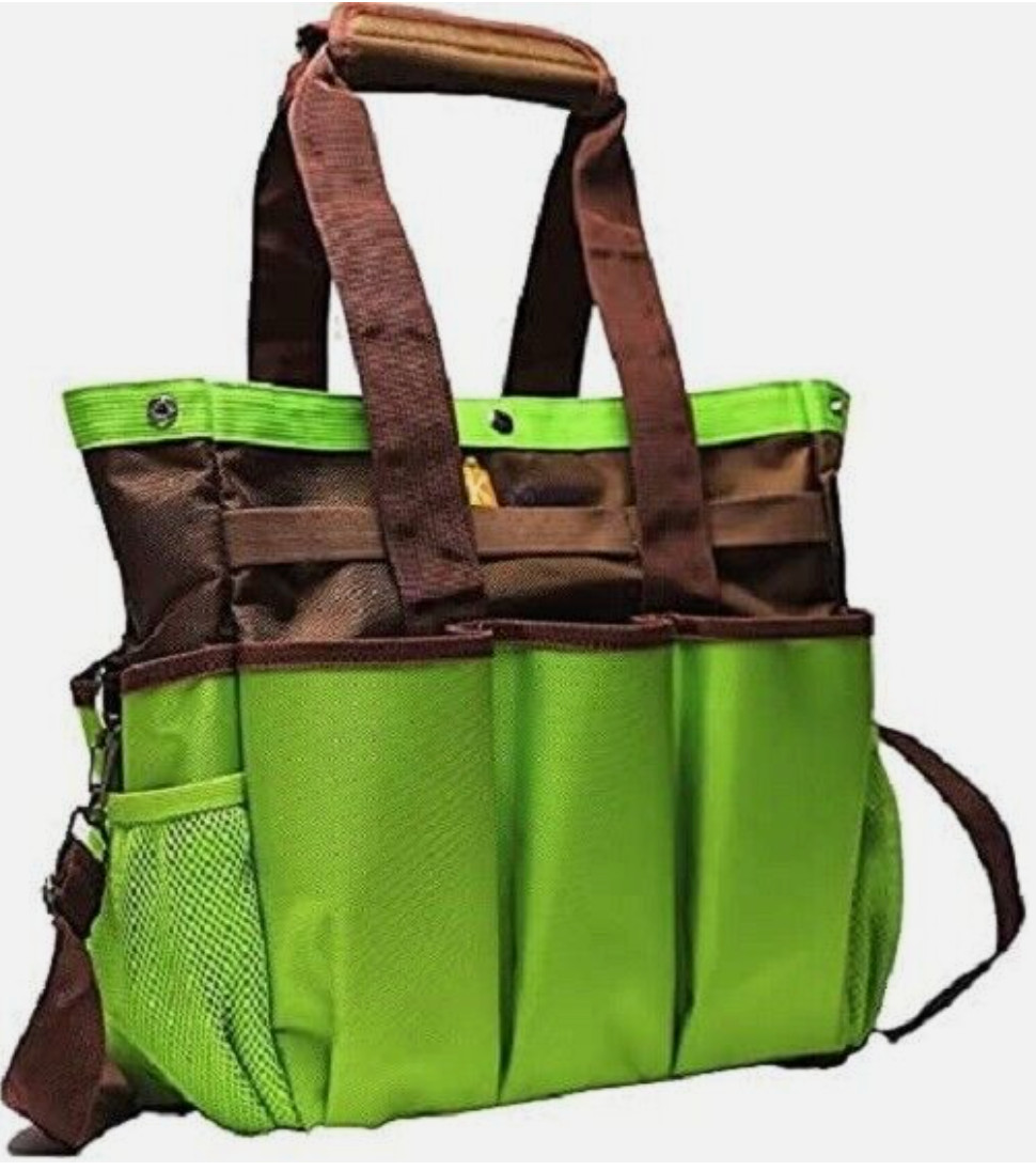 Khoom Gardening Tool Tote Bag Tool Bag with Long Detachable Shoulder Straps