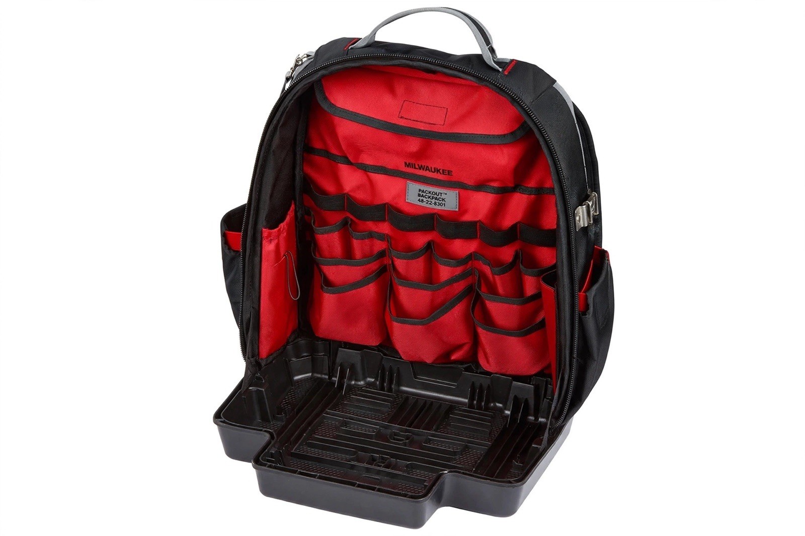 Milwaukee PACKOUT Tool Backpack Large Red/Black w/ Handle 48-22-8301