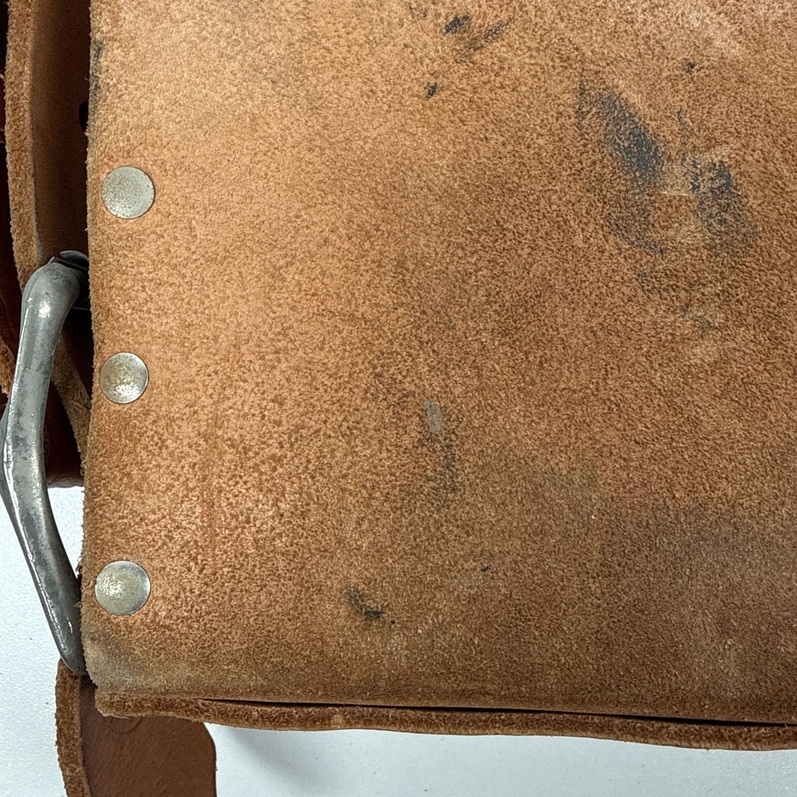 Klein Tools 5127 Leather Tool Pouch & 5207L Belt USA Made Electrician READ