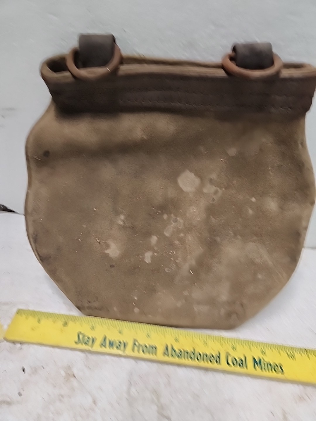 (500) Antique Leather Linemans Tool Pouch With Inner Pocket.