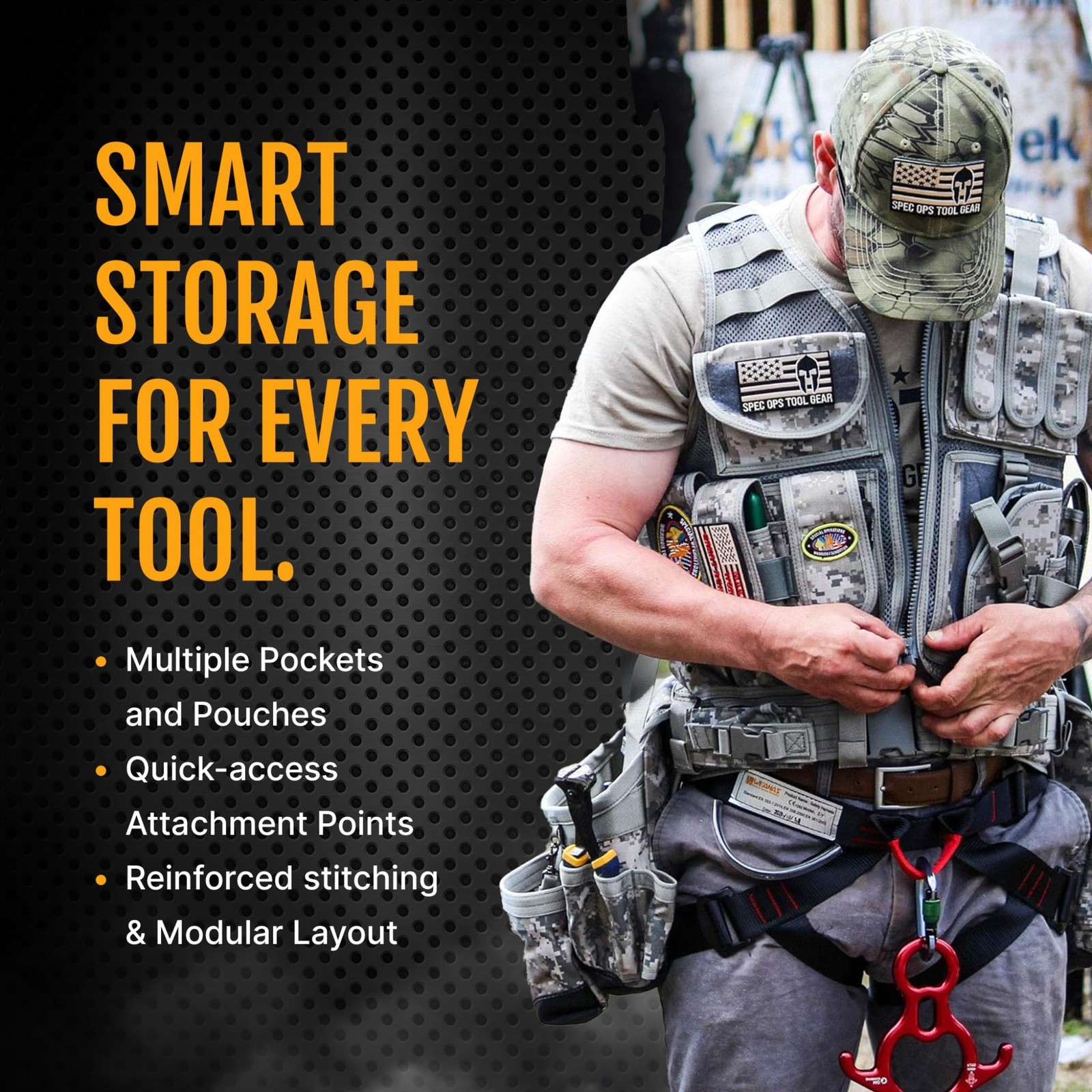Spec Ops Tool Gear Technician’s Tool Pouch – MultiPocket AddOn Pouch for Tool…
