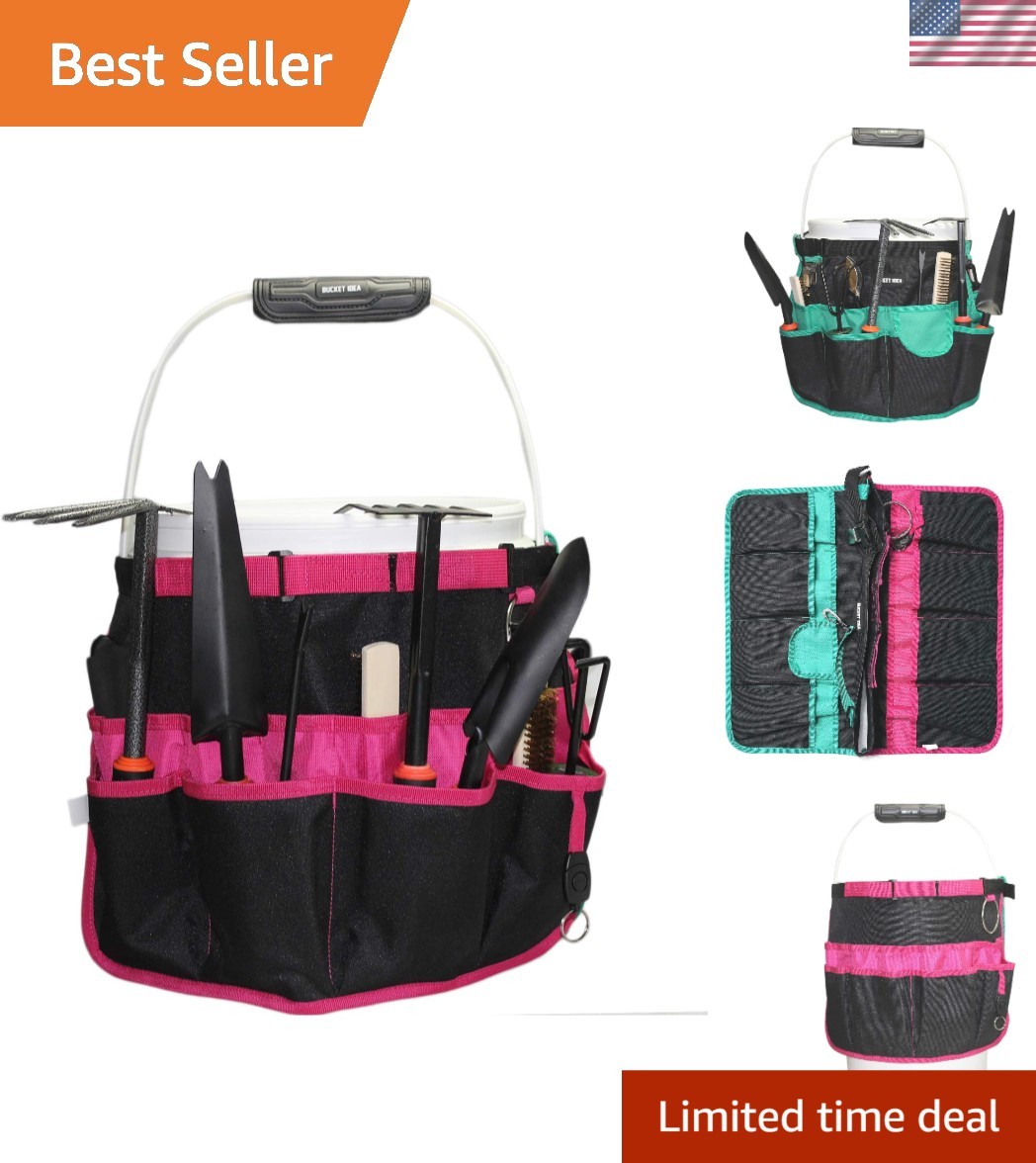 Bucket Caddy Organizer Bucket Tool Organizer for Garden Tools Fit 3.5 to 5 Ga…