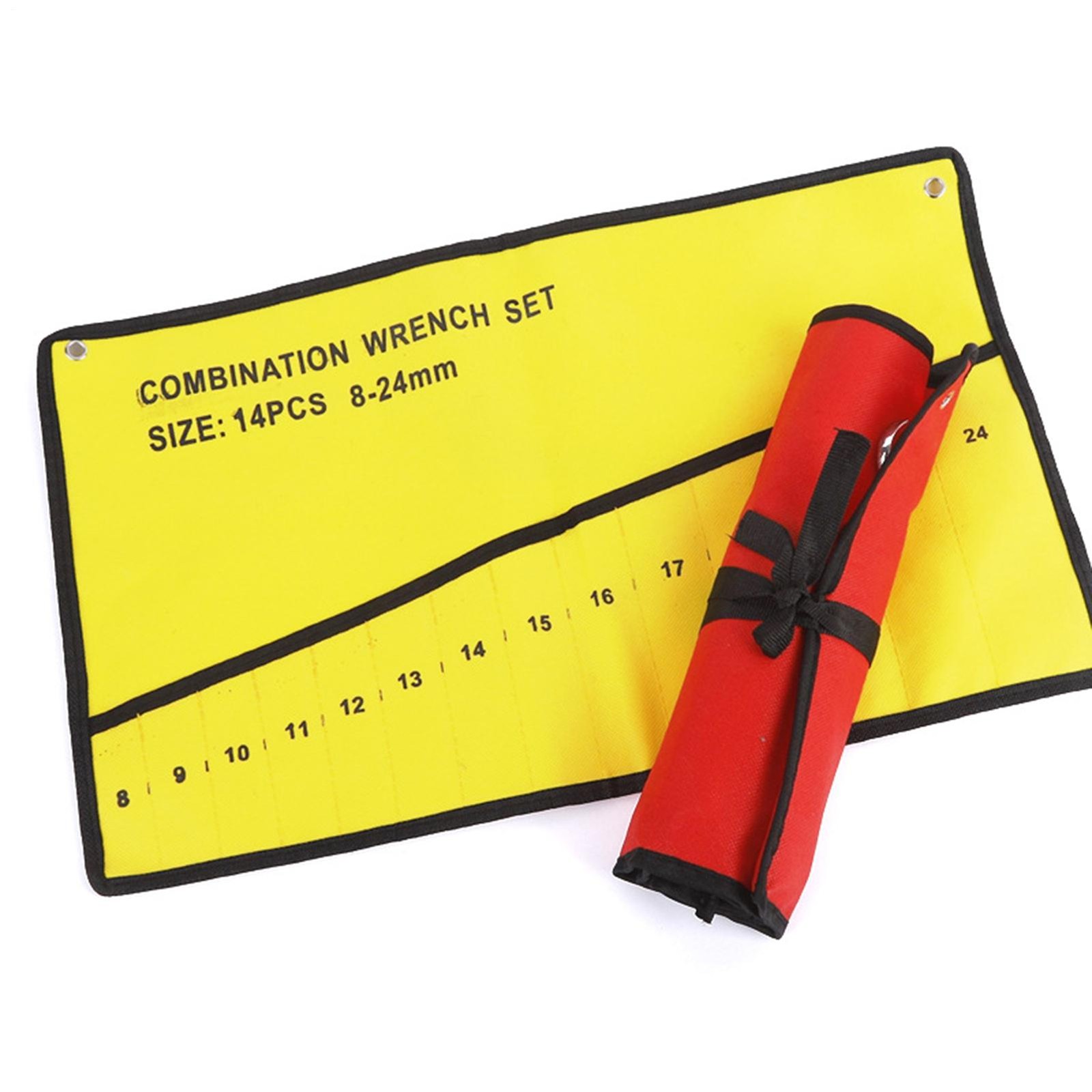 Wrench Roll Bag Heavy-Duty Tear-Resistant Tool Pouch For Garage, Workshop