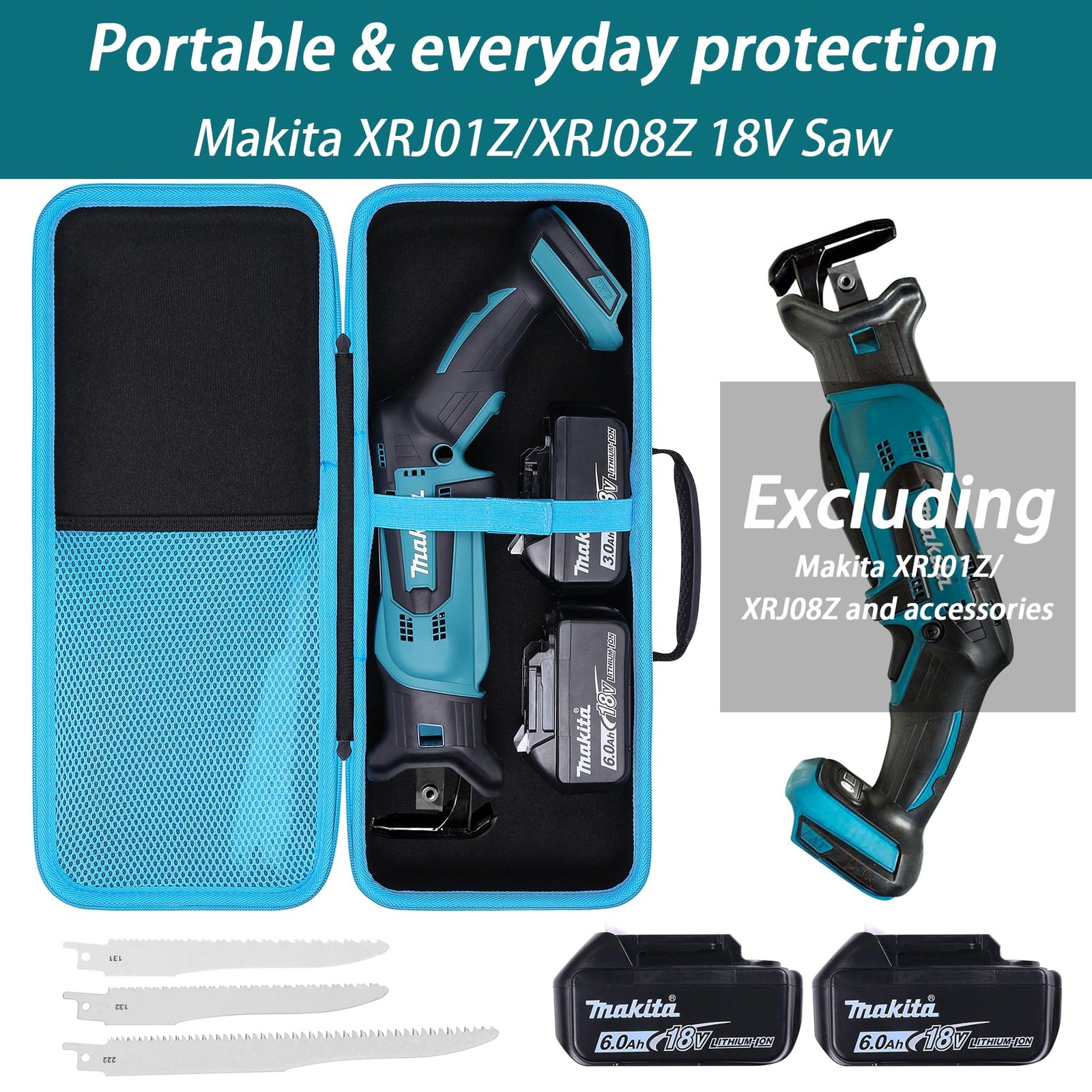Khanka Hard Tool Case Replacement For Makita Xrj01Z / Xrj08Z 18-Volt Lxt