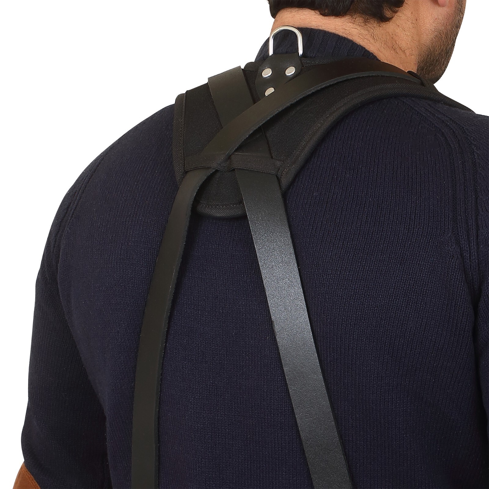 TRUTUCH Nylon and Leather Tool Belt with Leather Work Suspender | Construction
