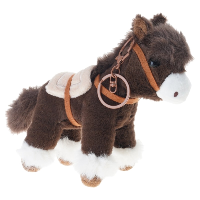 Elegant Furry Small Horse Key Supervisor With Treated Metal For Everyday Use