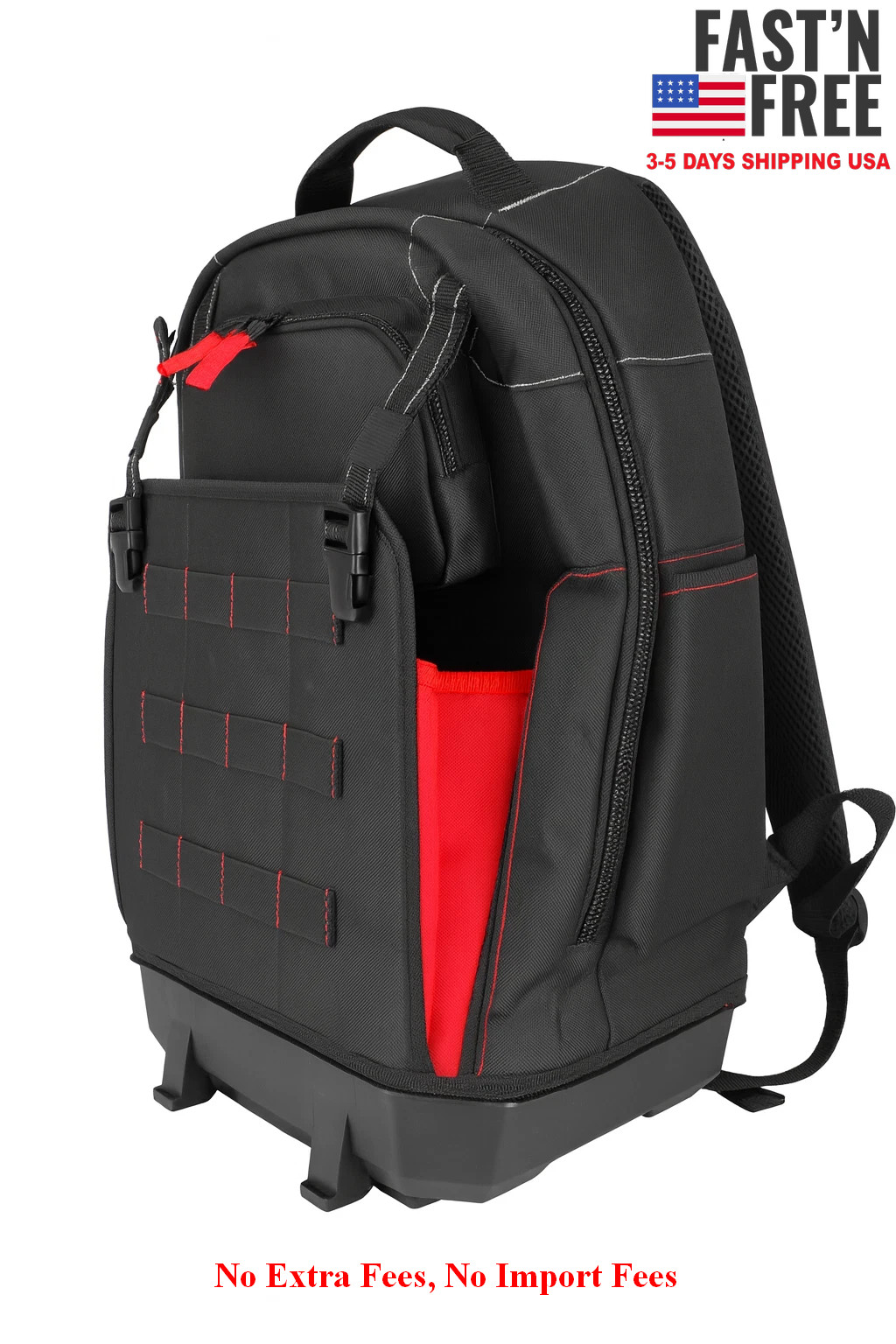 Hyper Tough Stackable Tool Backpack Organizer Heavy Duty Jobsite Storage Bag