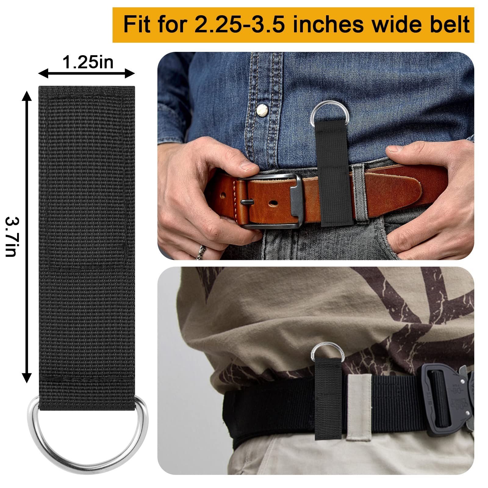 Heavy Duty Tool Belt Loop, 4pcs Suspender Loop and Attachment, Tool Belt Stra…