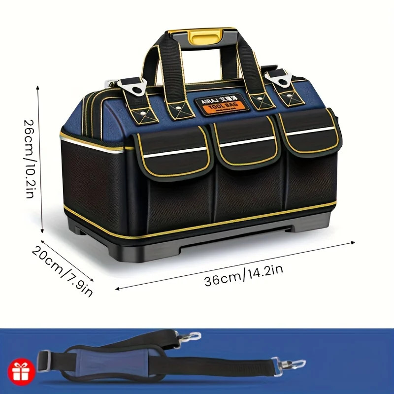 1680D Multifunctional Tool Bags Oxford Cloth Electrician Bags Waterproof and Wea