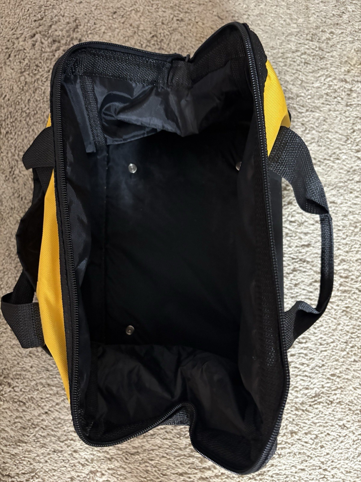 Dewalt Tool Bag 13” Yellow & Black Zipper Handles