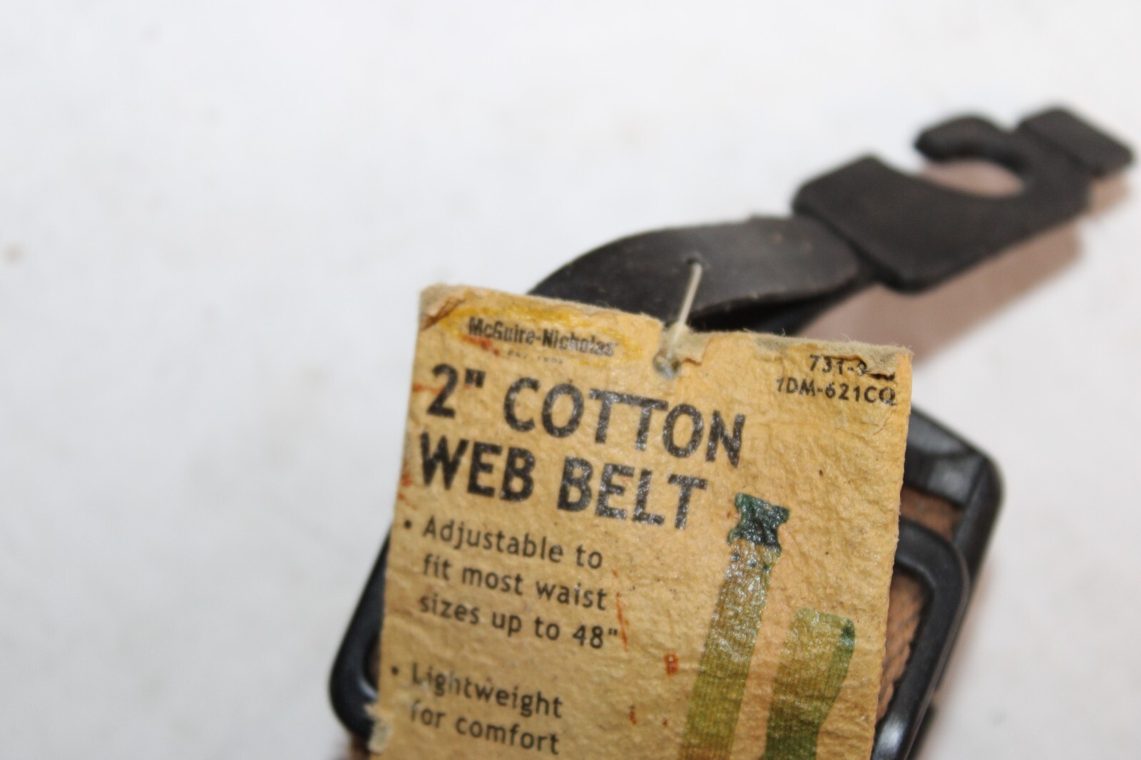 (2) COTTON WEB BELTS – McGuire-Nicholas – Fits to 48″ NEW