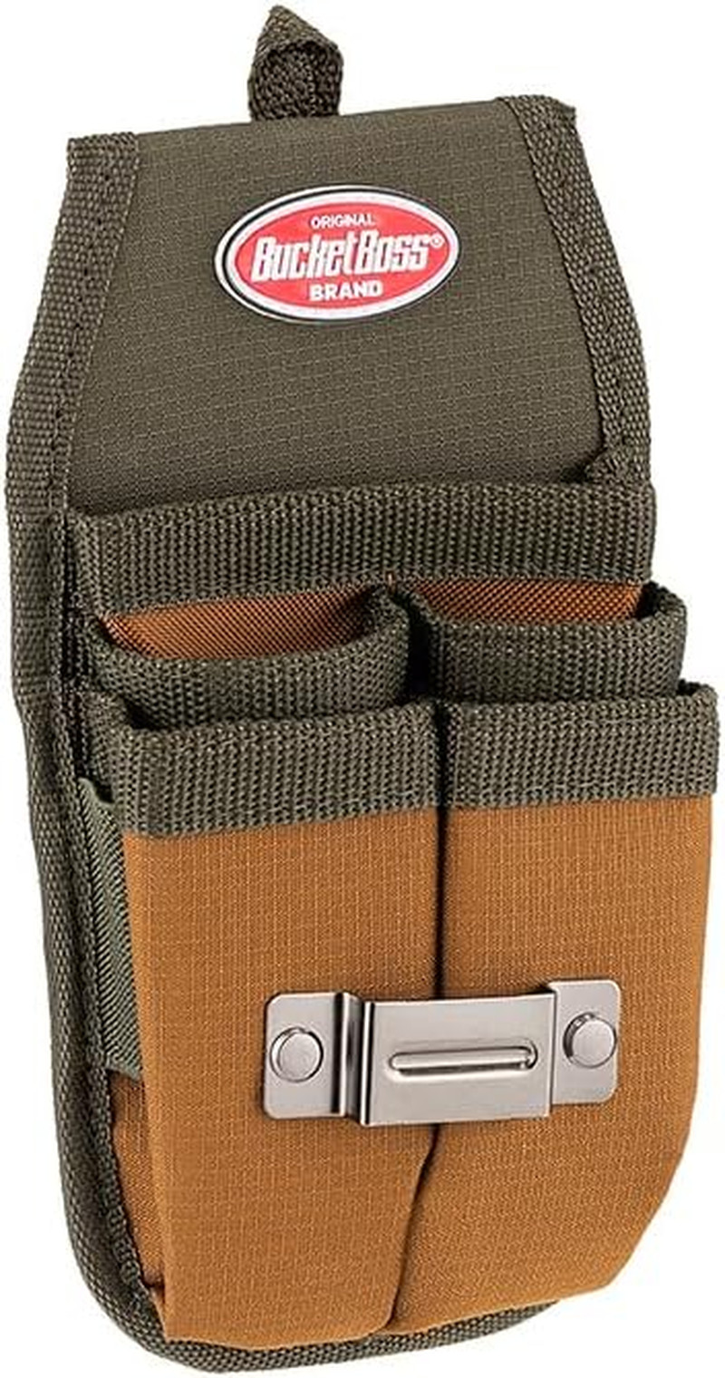 Bucket Boss Four-Barrel Tool Sheath with Flapfit to Fit Instantly over a Belt