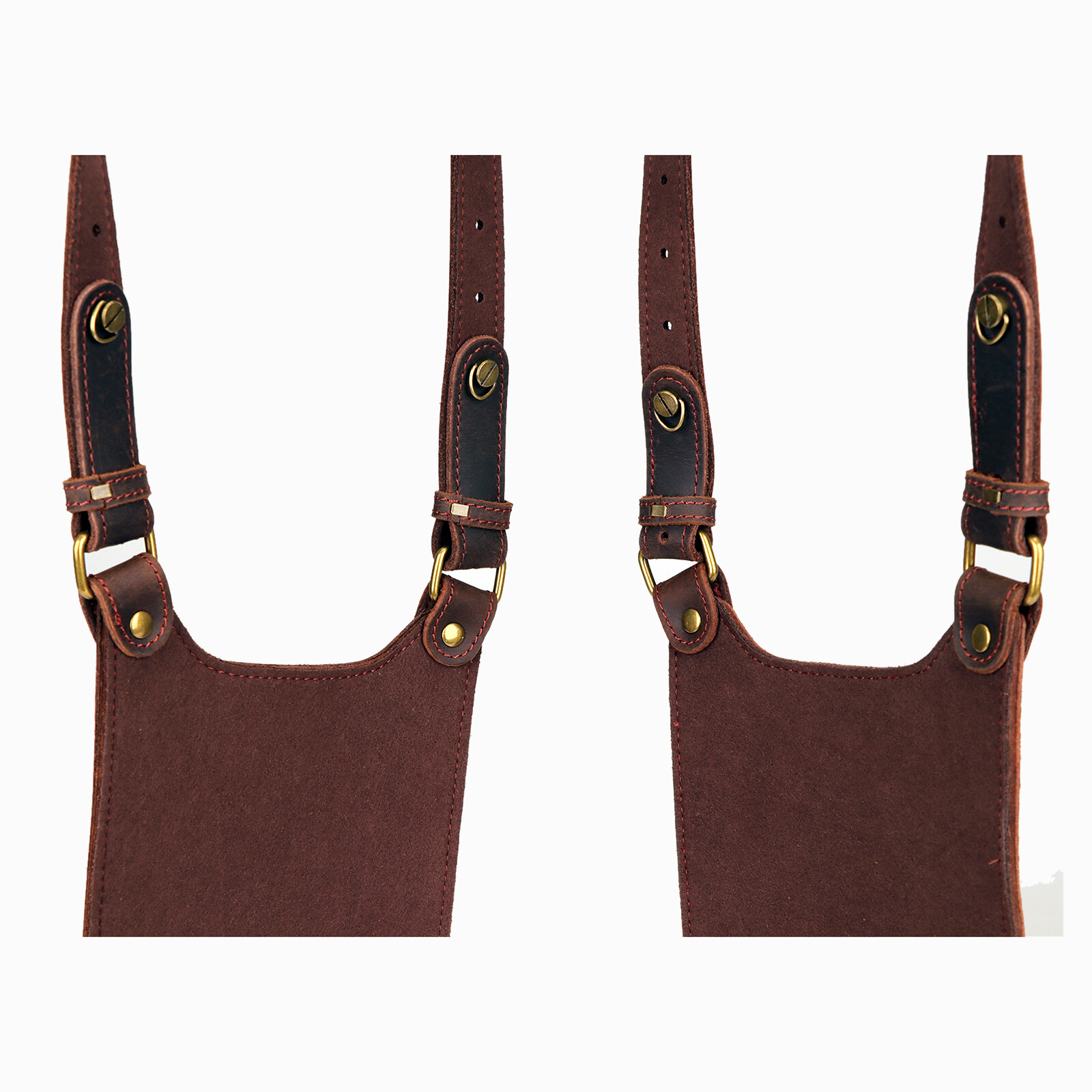TOURBON Leather Concealed Double Underarm Shoulder Holster Bag Phone Case Wallet