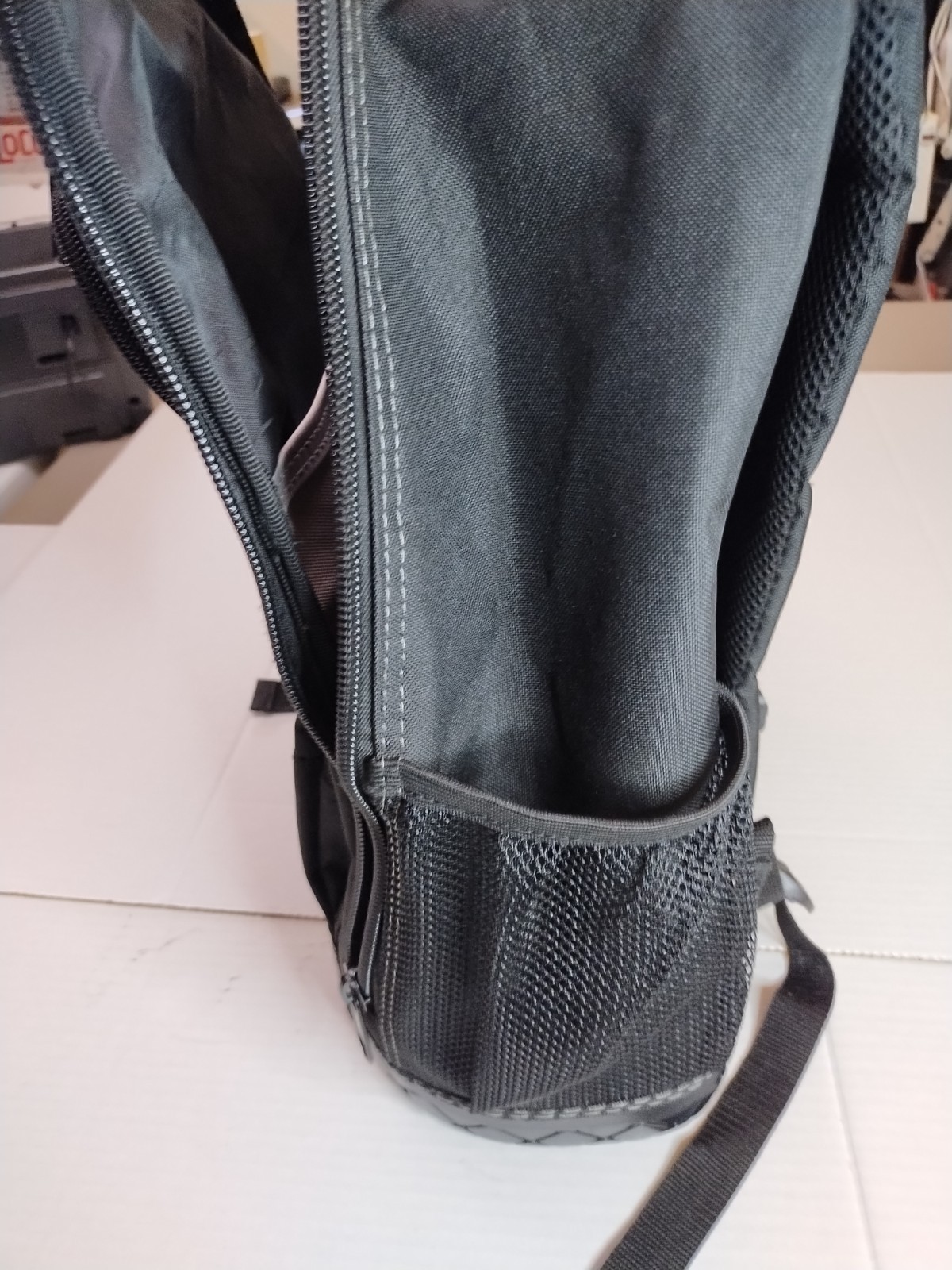 Husky 16 in. Pro Tool Backpack Heavy Duty Rubber Bottom Storage Bag