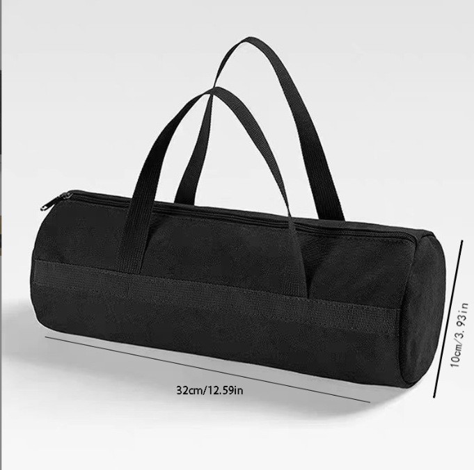 12″ Heavy Duty Oxford Cloth Tool Bag Tote Zipper 32cm x 10cm 5kg Capacity Black