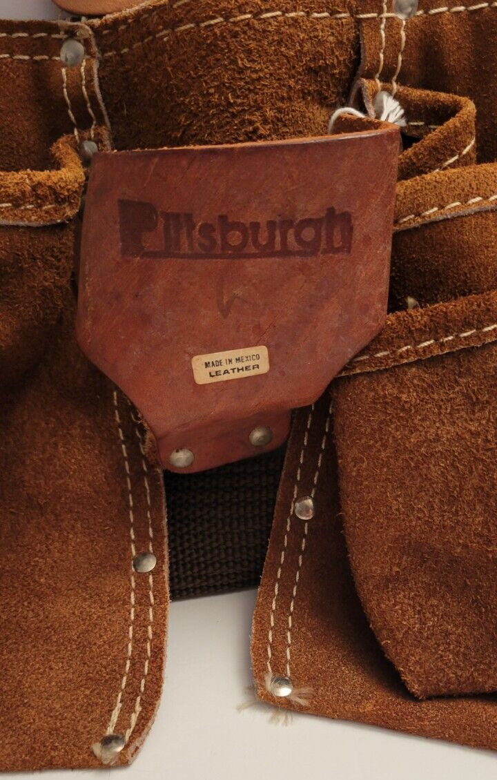 PITTBURGH Tool Work Belt Pouch Carpenter Apron MEXICO 48″ + PLIER TOOL HOLDER