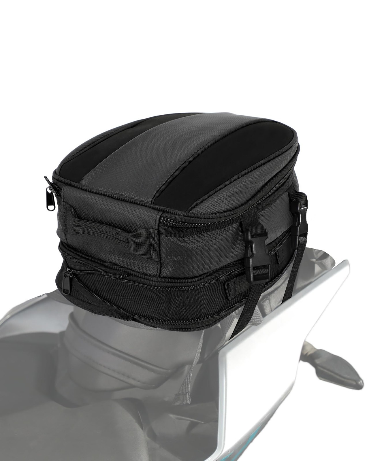 Motorcycle Tail Bag,12L Dual Use Seat Helmet Bag Backpack Universal for Motor…