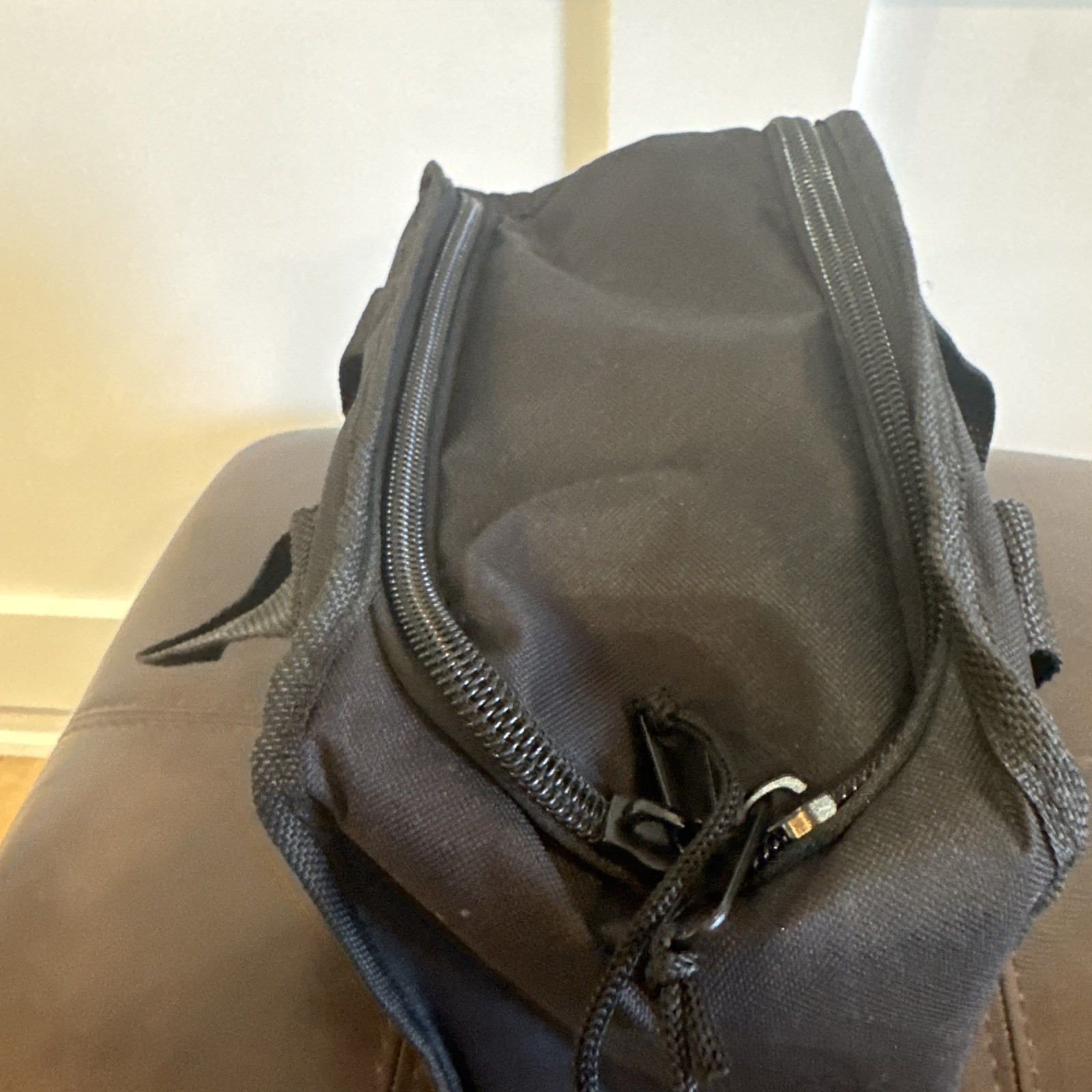 Craftsman Black Canvas Zippered Tool Bag with Carry Handles 10X10X6”
