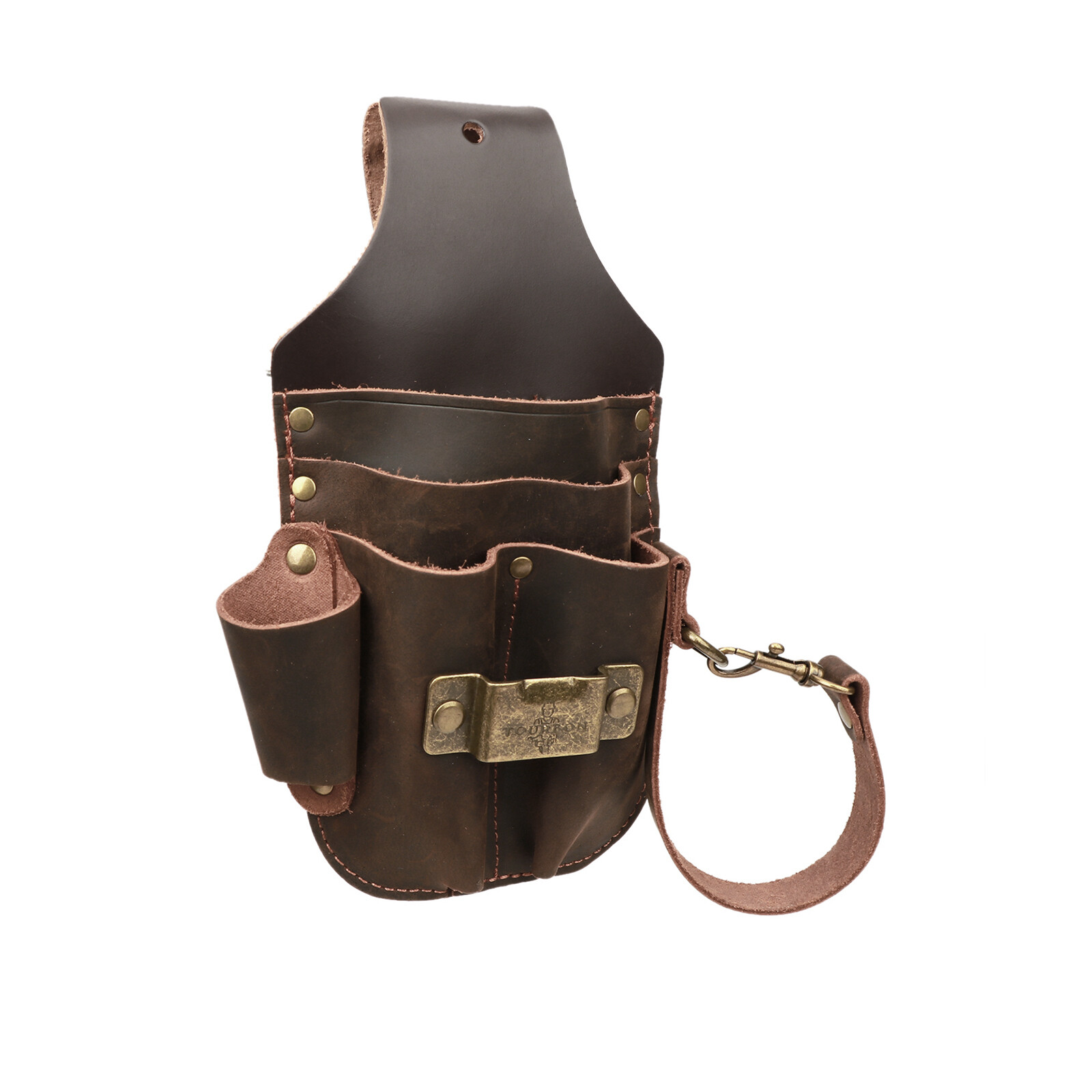 Tourbon Leather Tool Holster Electric Tape Thong Tunnel Pouch 5 in 1 Belt Holder