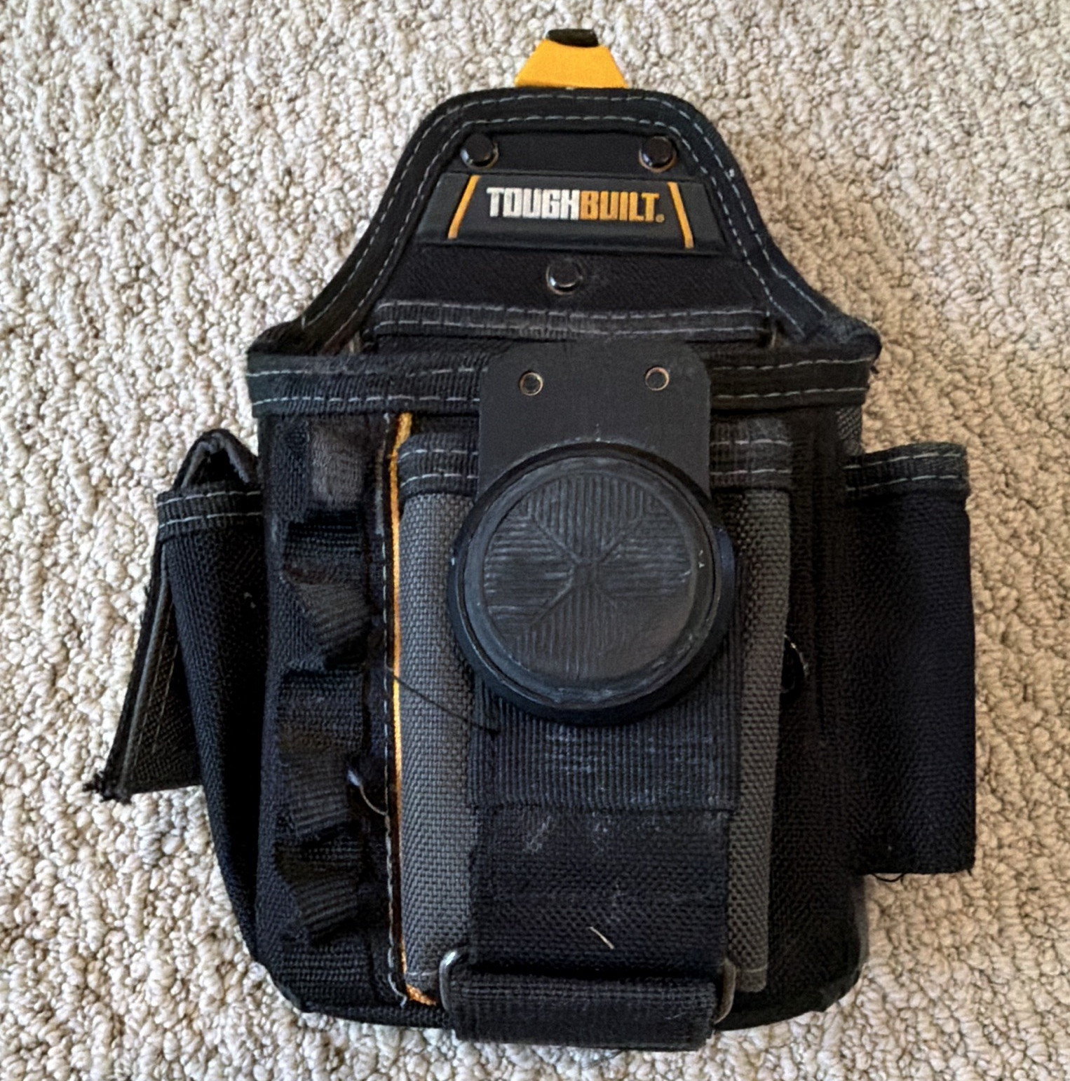 TOUGHBUILT Black Tool Pouch Belt Clip Holster Work Tool Storage Pouch