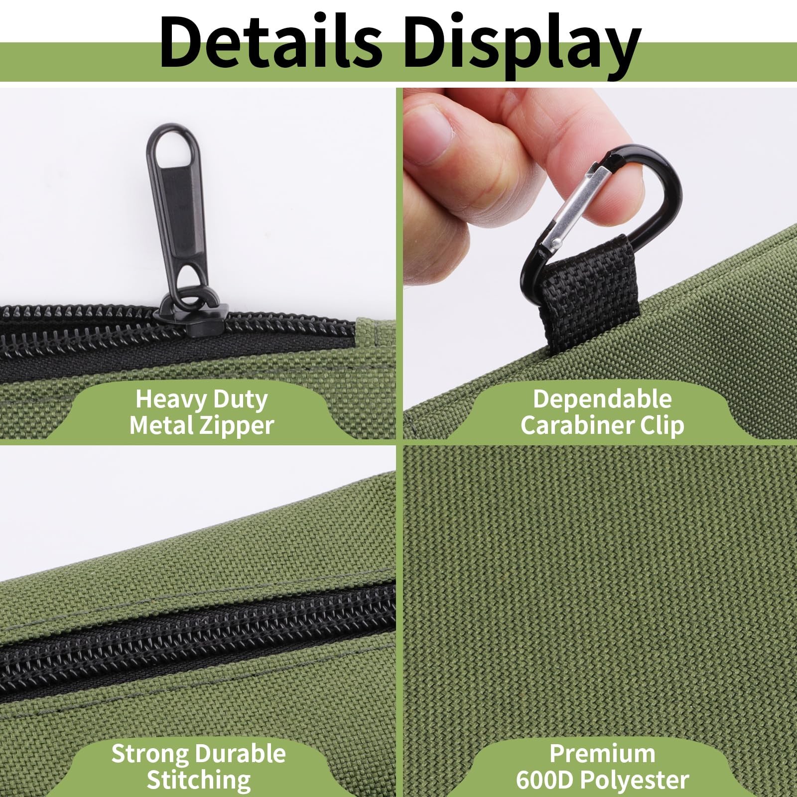 3 Pack Tool Bag Zipper Pouch, Premium Tool Pouch, Utility Multipurpose Storag…