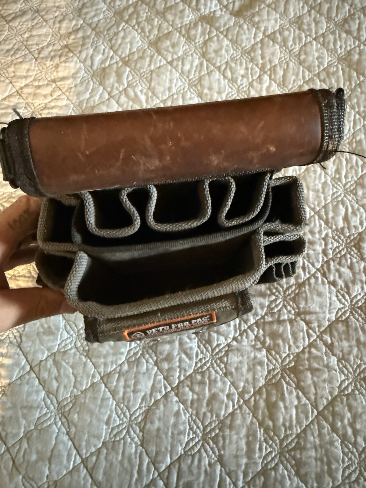 Veto Pro Pac Tool Pouch with Multiple Pockets and Leather Trim