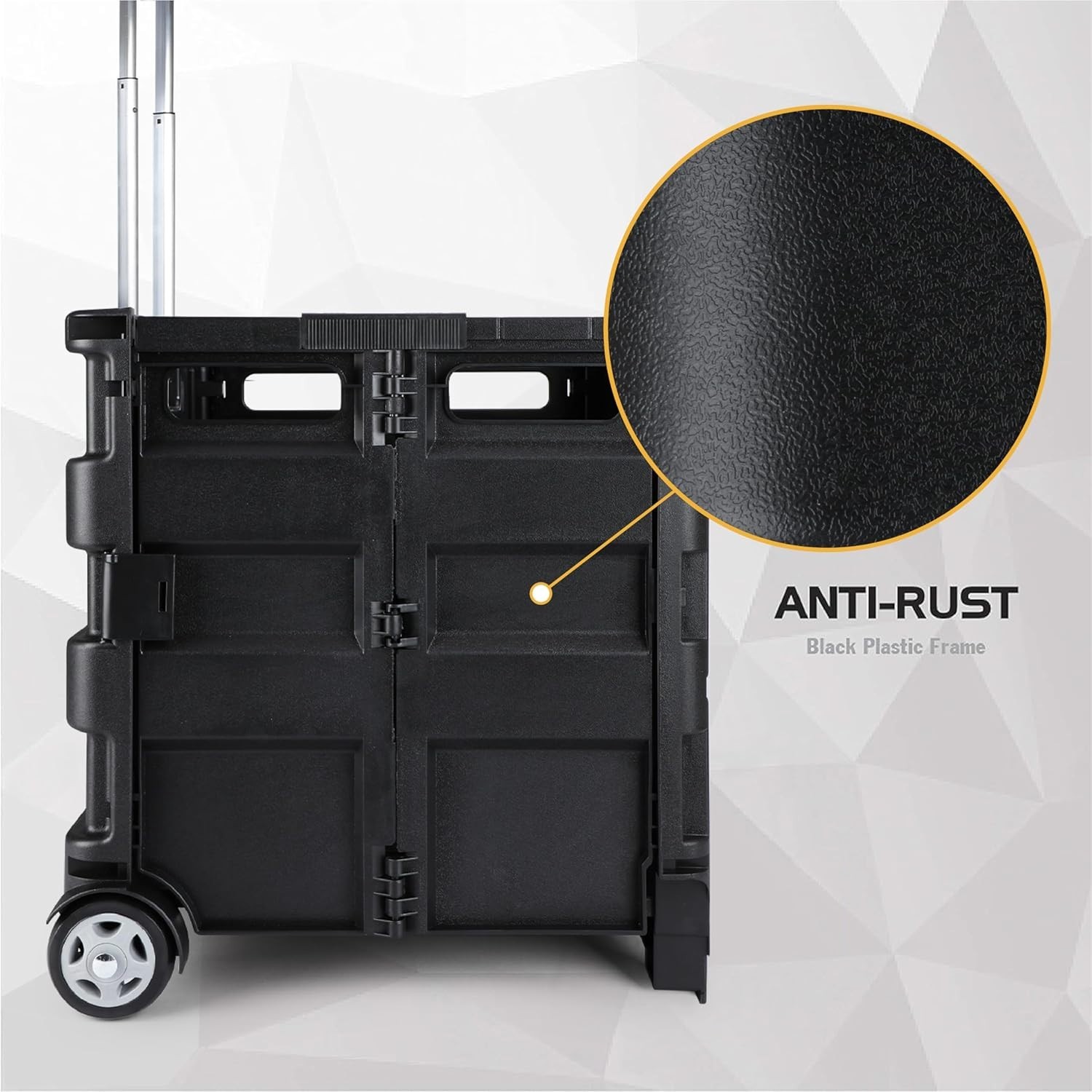 Telescopic Handle 85-010 Pack-N-Roll Portable Carrier – Max 80 lbs Load, Black