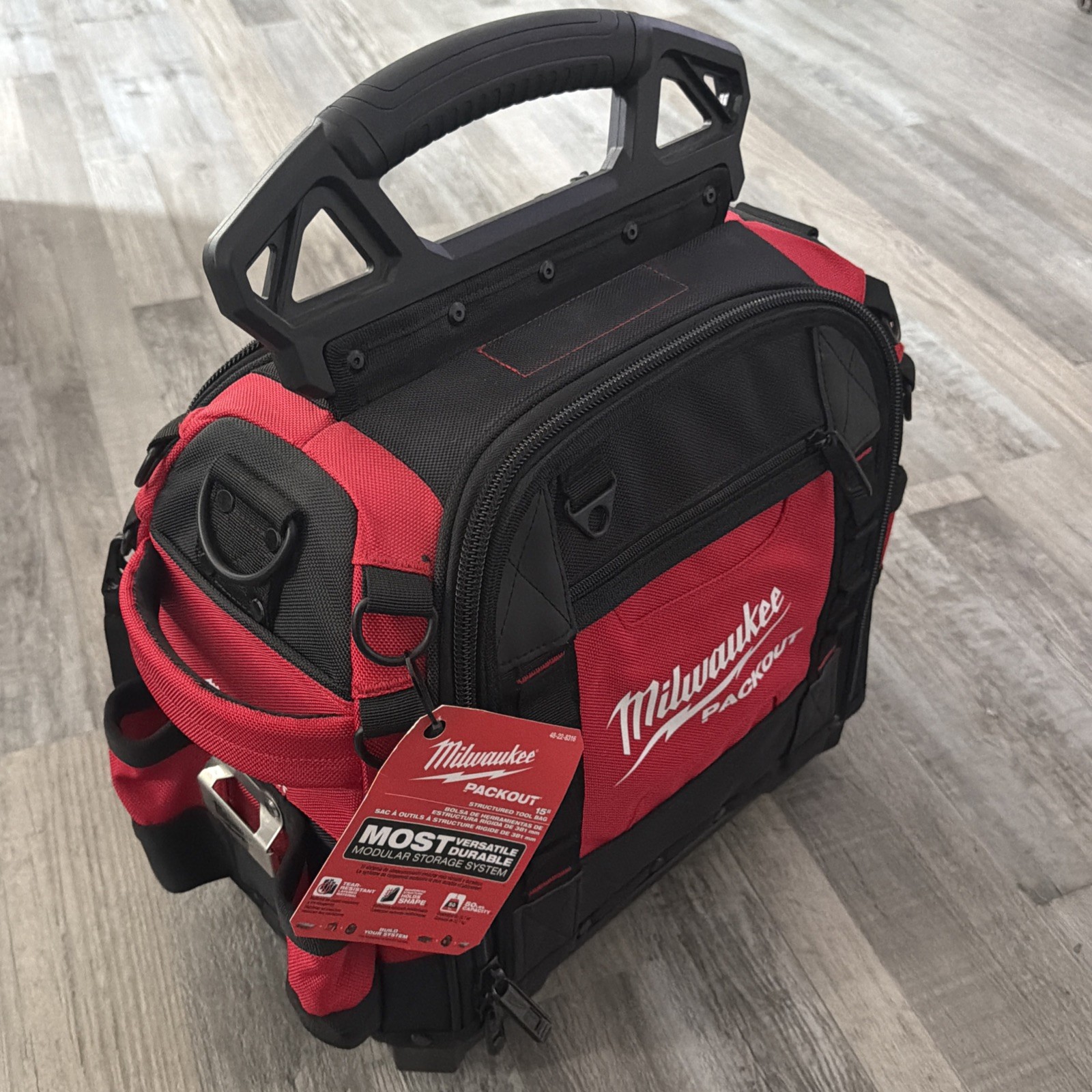 NEW Milwaukee Packout 15″ Tear-Resistant Durable Structured Tool Bag, 48-22-8316