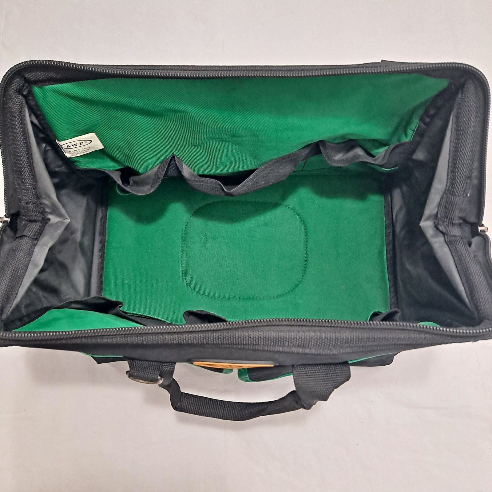 AWP Tool Bag Work Tote Black Green Barber w/ Handles