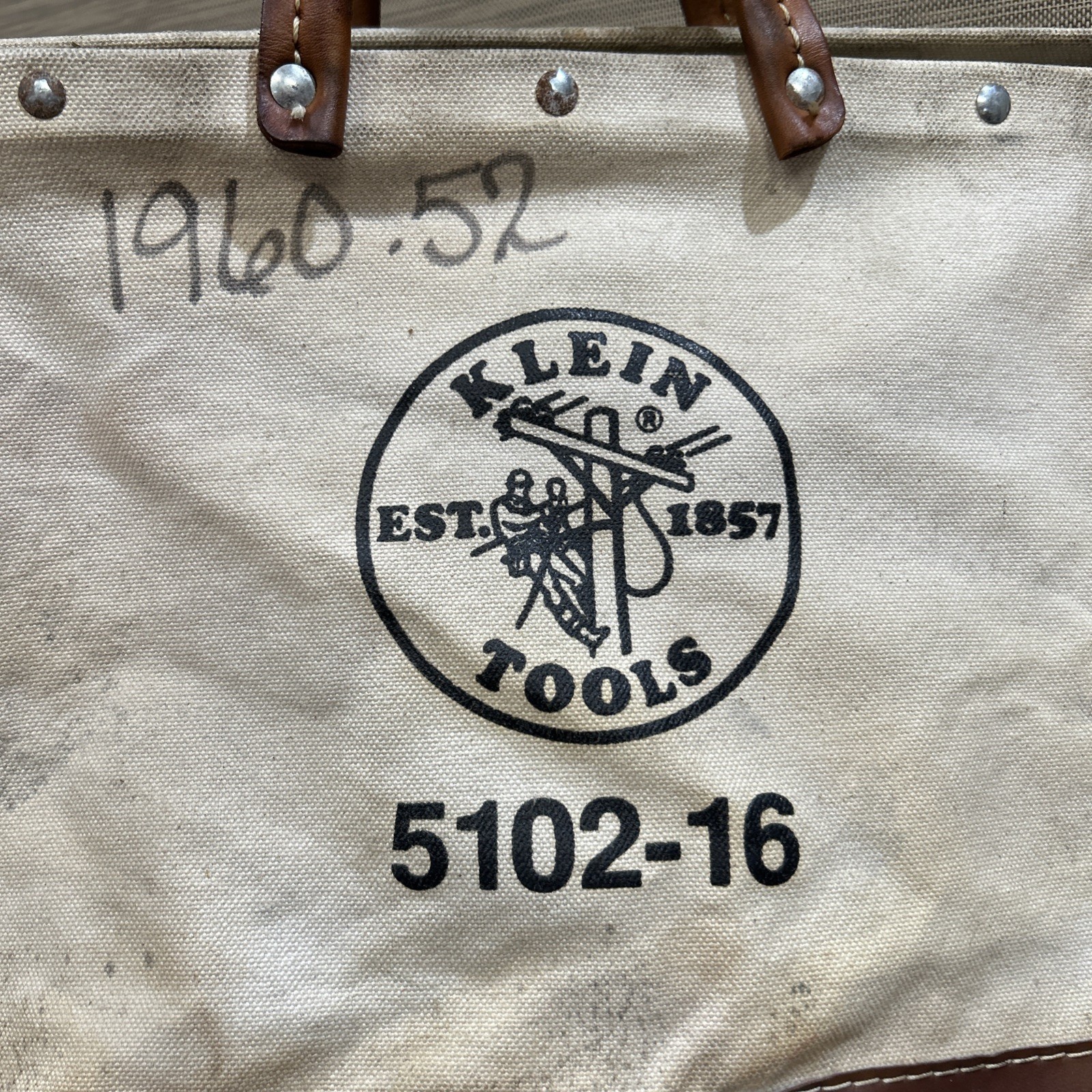 Klein Tools 5102-16 Canvas And Leather Tool Bag