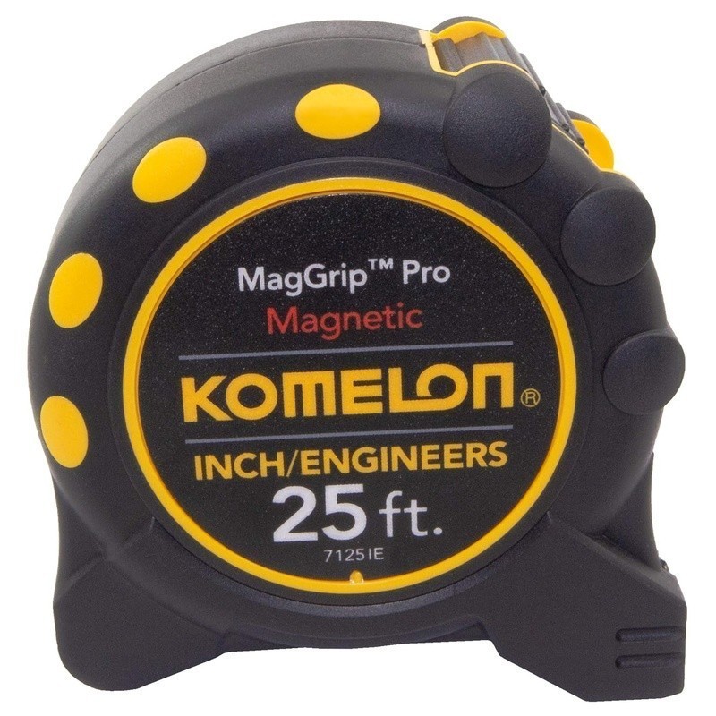 Magnetic Measuring Tool Dual-End Hook Durable Impact Resistant Rubberized Case
