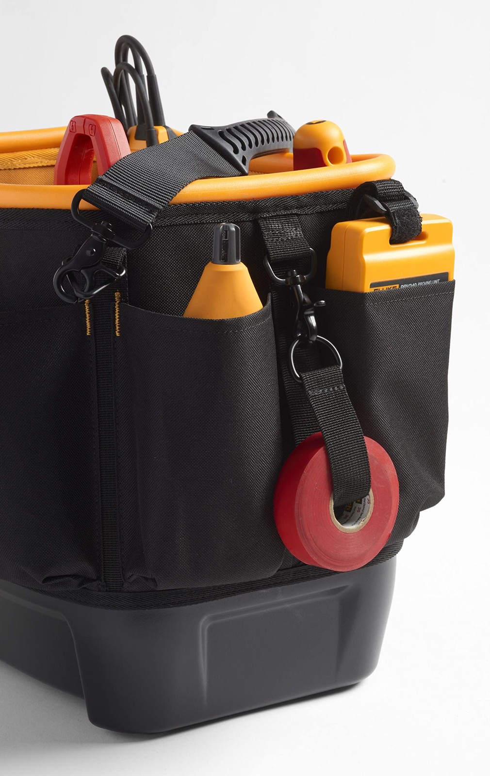 Fluke Tb25 Hard Body Oval Tool Bucket Bag Waterproof Hard Bottom Base And 28