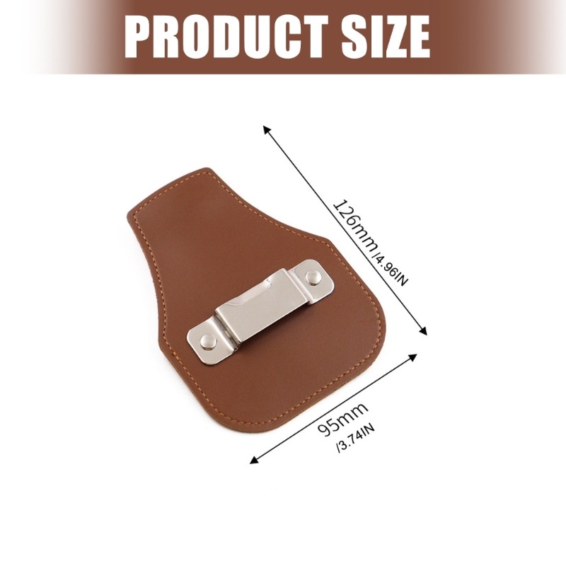 Universal Leather Tape Measure Holder Sheath Pouch Fits 5m 7.5m 10m Belt Clip