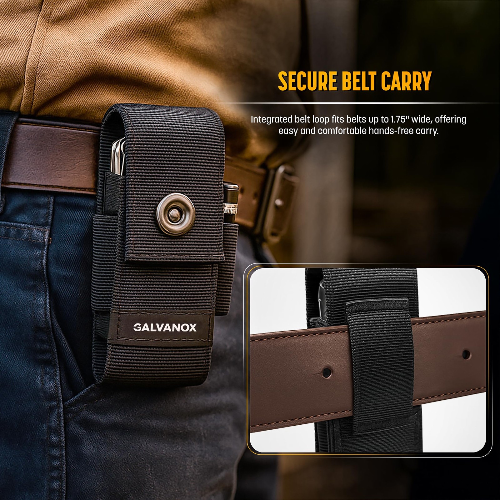 Nylon Sheath for MultiTools with 21 Flat End Screwdriver Bits and Holder Cas…