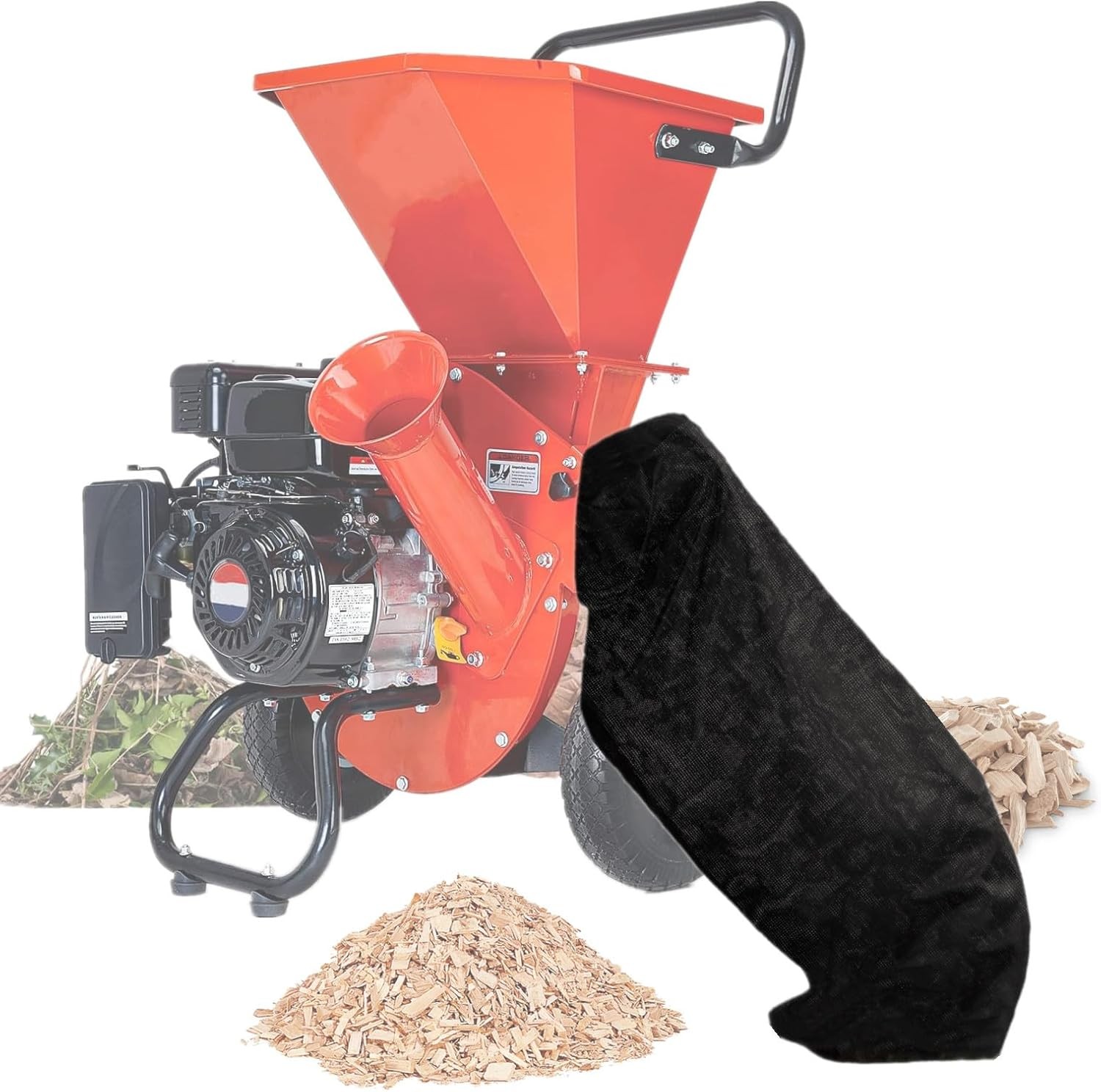 Reusable Wood Chipper Collection Bag Heavy Duty, Universal 24X54 Inches Wood Chi